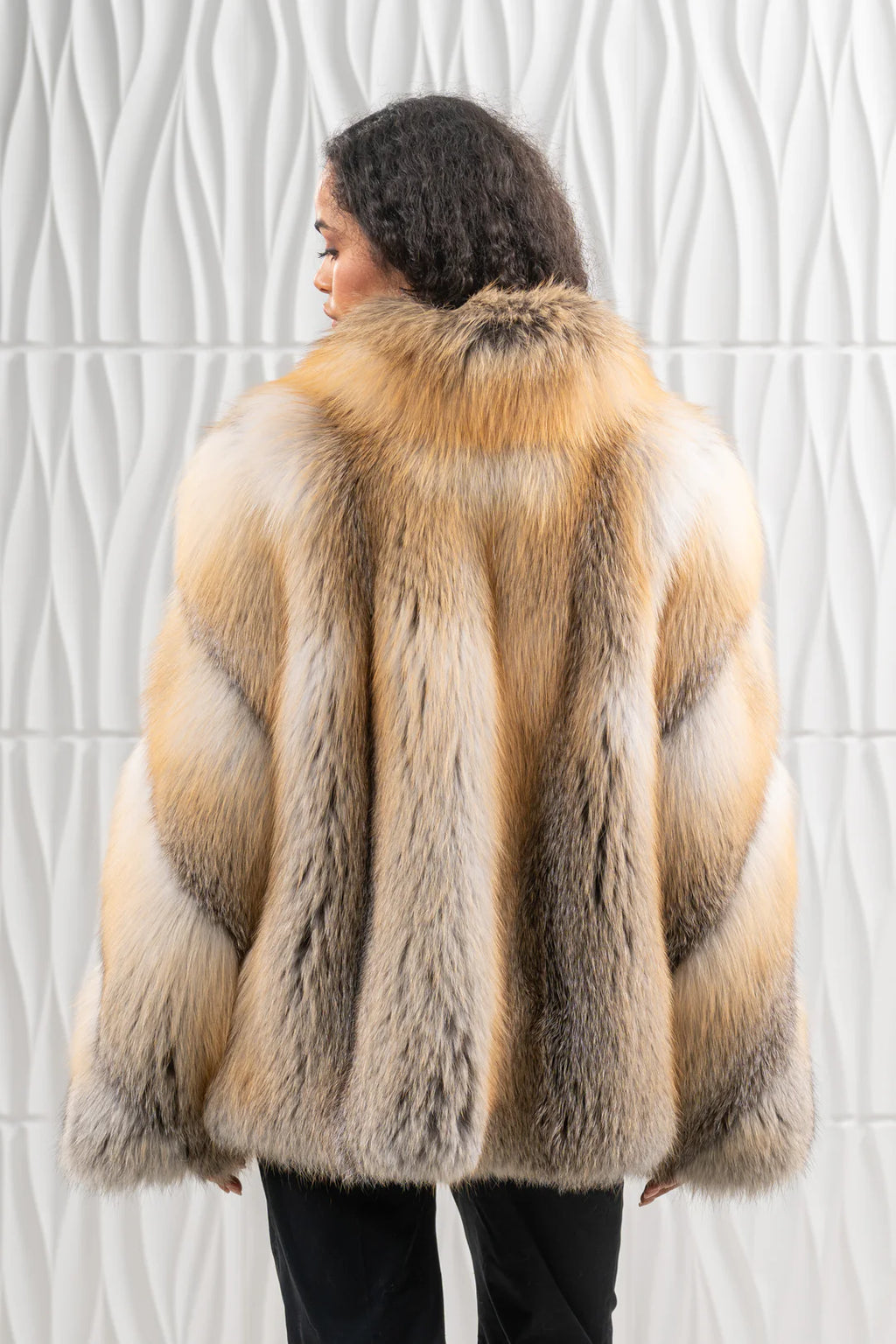 Golden Island Fox Fur Coat - Women's Coat