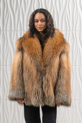 Golden Island Fox Fur Short Jacket - Women's Short Jacket