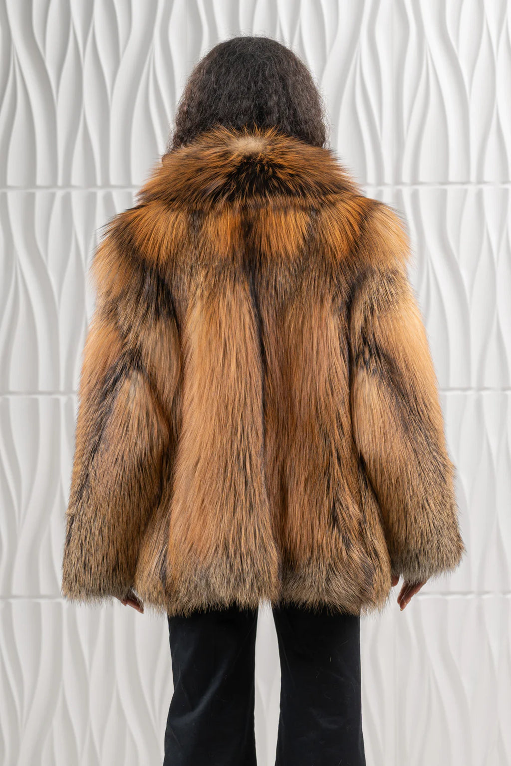 Golden Island Fox Fur Short Jacket - Women's Short Jacket